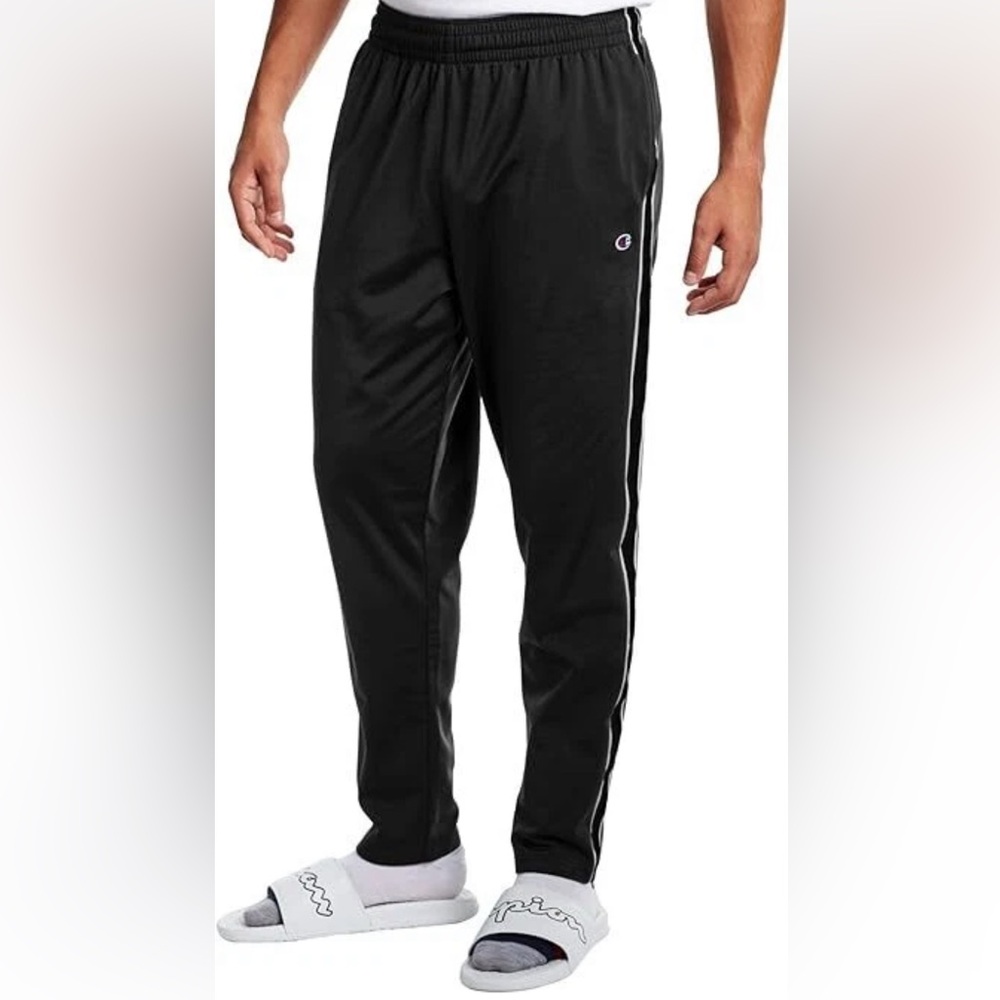 CHAMPION MEN'S LIFE TRACK SIDE STRIPE CLASSIC JOGGER PANTS